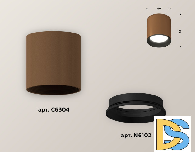 Накладной светильник Ambrella Light Techno XS6304001 (C6304, N6102)