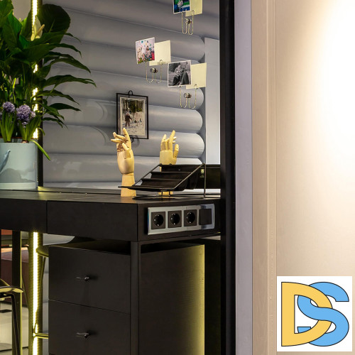 Перекрестный переключатель Werkel одноклавишный черный матовый W1113008 4690389156687