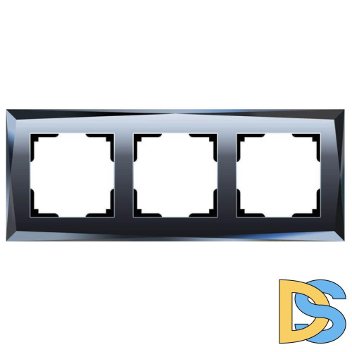 Рамка Werkel Diamant на 3 поста черный W0031208 4690389172762