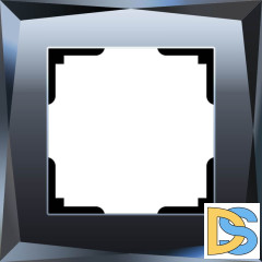 Рамка на 1 пост Werkel Diamant черный W0011208 4690389158797