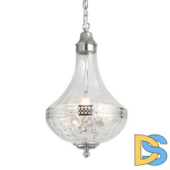 Подвесная люстра DeLight Collection French Empire Glass KG0544P-4 nickel