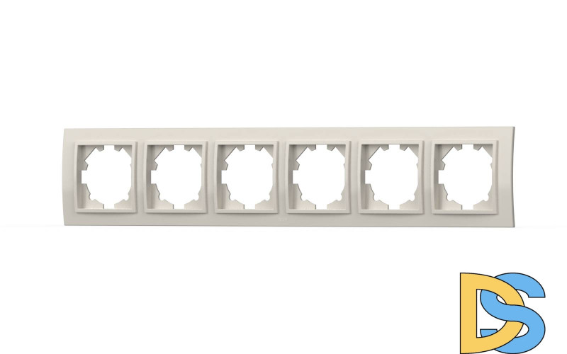 Рамка шестиместная ELBI Zena 500-010200-252
