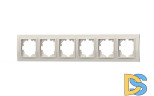Рамка шестиместная ELBI Zena 500-010200-252