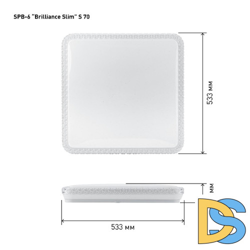 Потолочный светильник Эра SPB-6 Brilliance Slim S 70 Б0035536