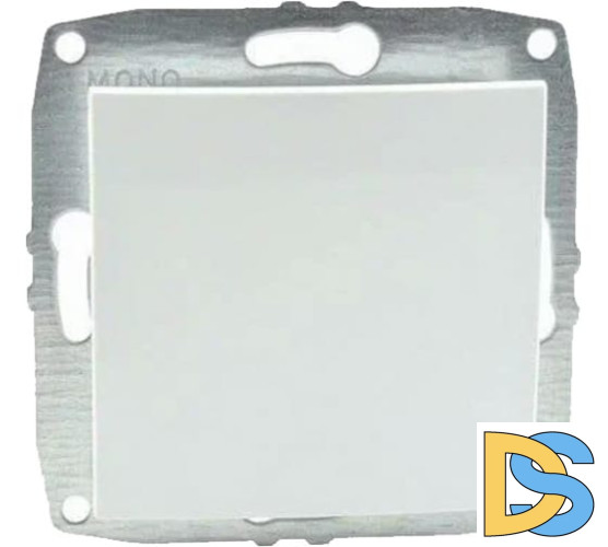 Выключатель одноклавишный перекресный Mono Electric Despina-Larissa 10А 250В белый 500-001925-112