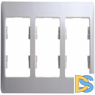 Рамка 3-ая (тройная), Перламутр, серия Glossa, Schneider Electric