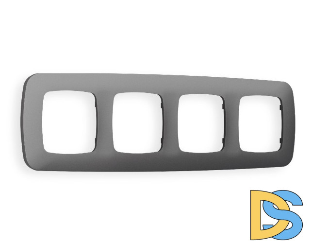 Рамка четырехместная Ambrella Volt Ecta OF140654