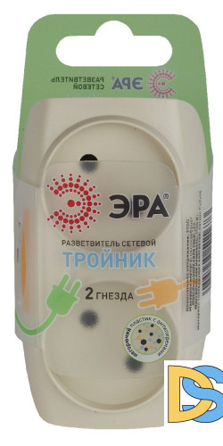 Разветвитель электрический Эра SP-2-I Б0017017