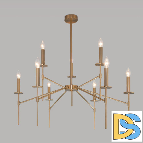 Люстра на штанге Eurosvet Anders 60142/9 латунь a061931