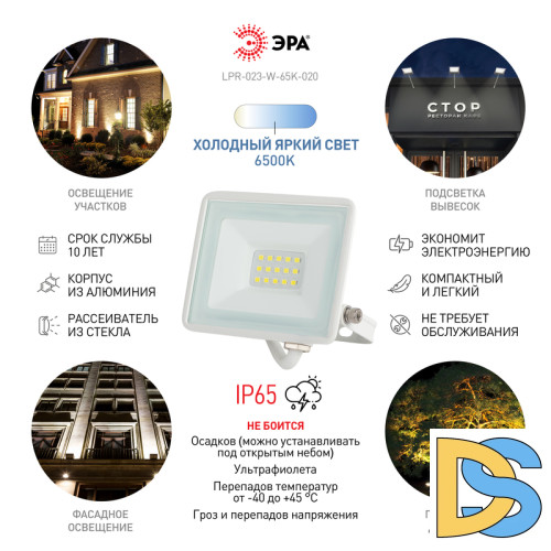 Прожектор Эра LPR-023-W-65K-020 Б0054640