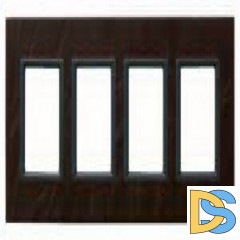 Рамка 4-ая (четверная), Темная кожа, серия UNICA TOP/CLASS, Schneider Electric