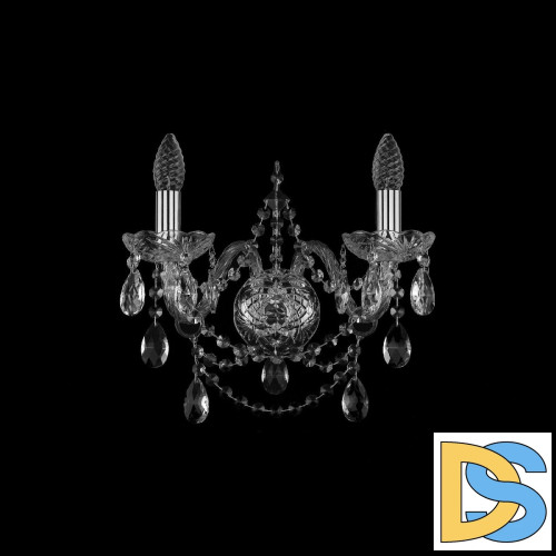 Бра Bohemia Ivele Crystal 1411B/2/160 Ni
