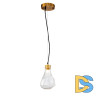 Подвесной светильник Delight Collection KR1197 KR1197P-1 brass/clear