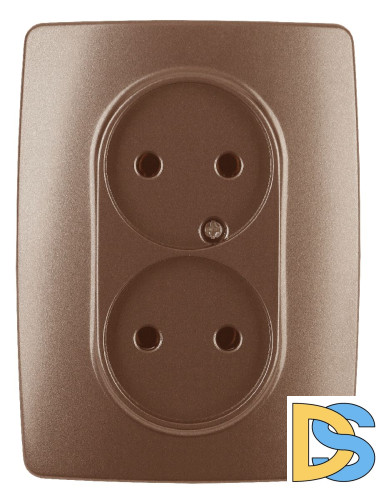 Розетка 2x2P Эра 12-2107-14 Б0031246