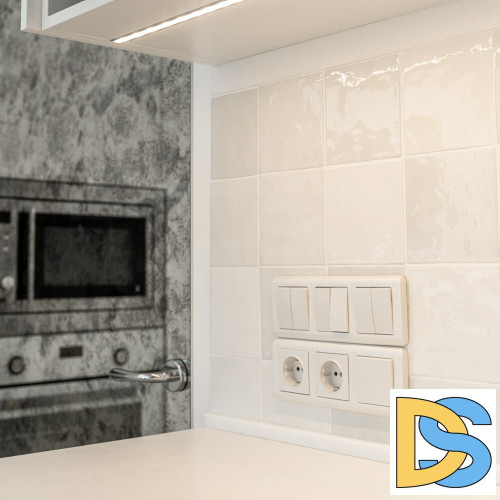 Выключатель двухклавишный проходной Werkel перламутровый рифленый W1122013 4690389160950