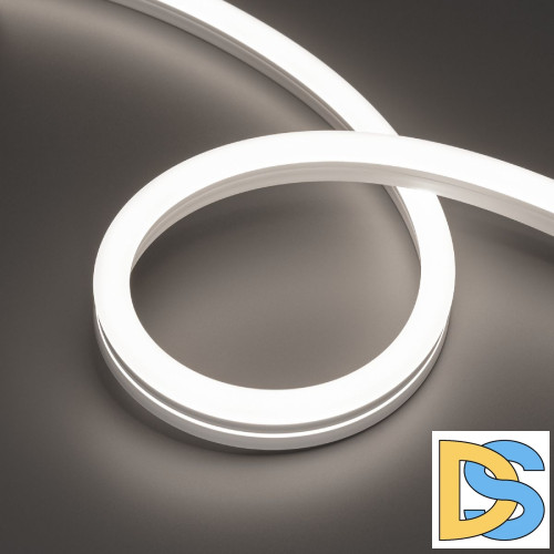 Светодиодная герметичная лента Arlight MOONLIGHT-SIDE-A140-12x24mm 24V Day5000 (9.6 W/m, IP68, 5m, wire x2) 042800