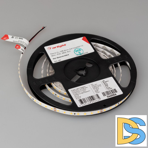 Светодиодная лента Arlight UL-A98-8mm 24V Day4000 10 W/m, IP20, 2835, 5m 040006