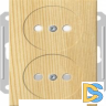 Розетка 2-ая электрическая без заземления, Сосна (пластик), серия Wessen 59, Schneider Electric