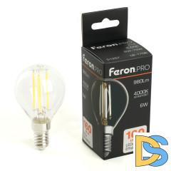 Лампа светодиодная Feron LB-1706 E14 6W 4000K 51257