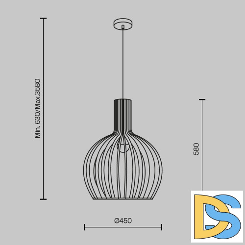 Подвесной светильник Maytoni Roots MOD194PL-01W1