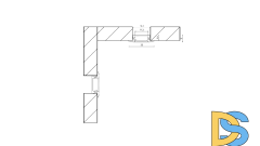 Встраиваемый алюминиевый профиль (комплект) SWG Standard RC-2206 00000000985