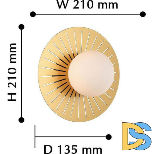 Настенный светильник Favourite Sonnenblume 2356-1W