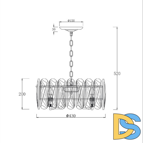 Подвесная люстра Escada Arabana 2114/6S Gold