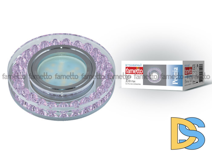 Встраиваемый светильник Fametto Peonia DLS-P102 GU5.3 CHROME/PINK