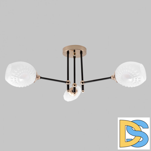 Потолочная люстра IMEX MD.4144-3-S-BK+FGD