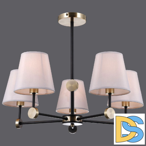 Люстра на штанге Illumico IL0394-5CSQ-24 BK AB CASTOR