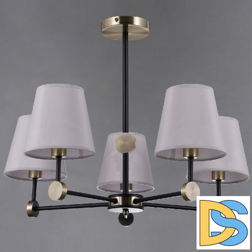 Люстра на штанге Illumico IL0394-5CSQ-24 BK AB CASTOR