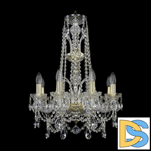 Подвесная люстра Bohemia Ivele Crystal 1411/8/160/XL-65 G