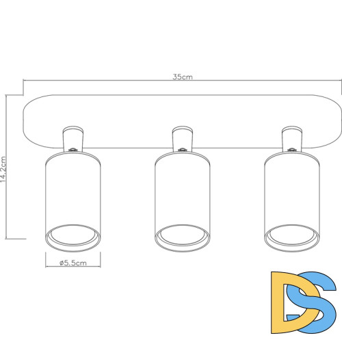 Спот Arte Lamp Aquarius A3226PL-3WH