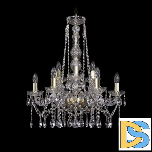 Подвесная люстра Bohemia Ivele Crystal 1413/6+3/200/h-66 G