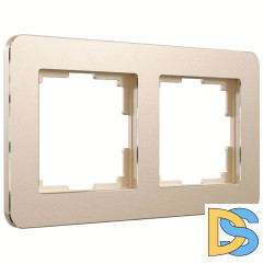 Рамка на 2 поста Werkel Platinum шампань 4690389184468 W0022611