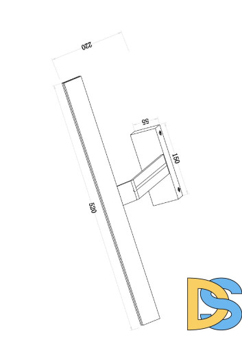 Подсветка для зеркал Maytoni Decart MIR010WL-L12B4K