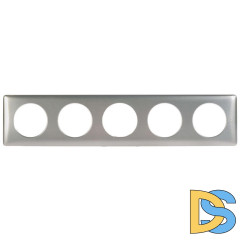 Рамка 5-постовая Legrand Celiane титан 068910