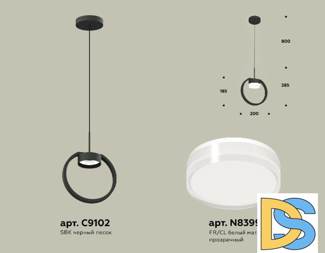 Подвесной светильник Ambrella Light Traditional (C9102, N8399) XB9102154