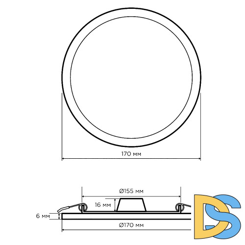 Встраиваемая светодиодная панель Apeyron 06-21