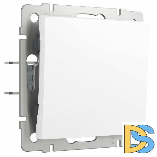 Выключатель одноклавишный Werkel (белый матовый) W1110061