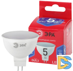 Лампа светодиодная Эра GU5.3 5W 6500K LED MR16-5W-865-GU5.3 R Б0045349