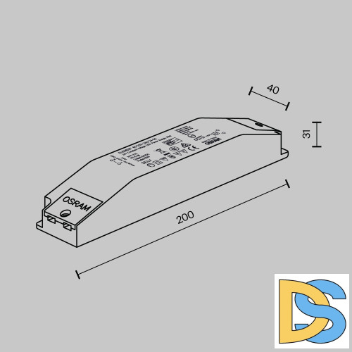 Блок питания Maytoni Flarity 60Вт DC24В 0.31 IP20 60-220-240-24-G2