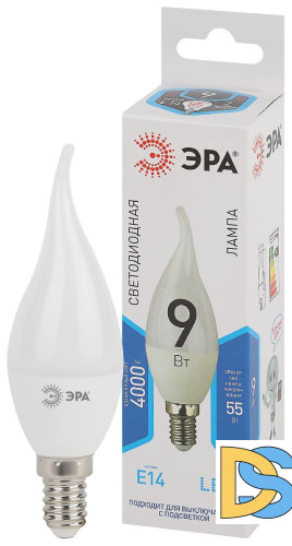 Лампа светодиодная Эра E14 9W 4000K LED BXS-9W-840-E14 Б0027974