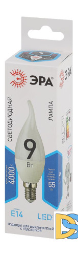 Лампа светодиодная Эра E14 9W 4000K LED BXS-9W-840-E14 Б0027974