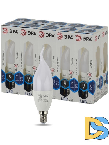 Лампа светодиодная Эра E14 9W 4000K LED BXS-9W-840-E14 Б0027974
