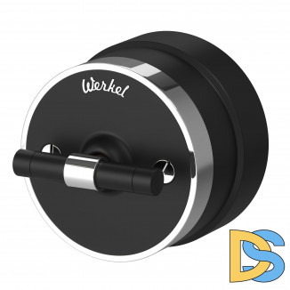 Переключатель/выключатель одноклавишный Vintage (черный матовый/хром) W5812051