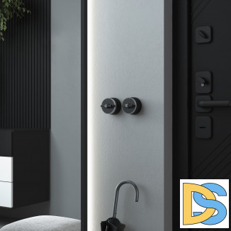 Переключатель/выключатель одноклавишный Vintage (черный матовый/хром) W5812051