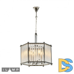 Подвесная люстра iLamp Rich P9509-4 Nickel