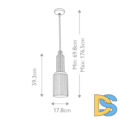 Подвесной светильник Kichler Kimrose QN-KIMROSE-MP-BNB