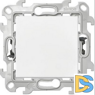 Выключатель 1-клавишный ,проходной (с двух мест), цвет Белый,Simon 24